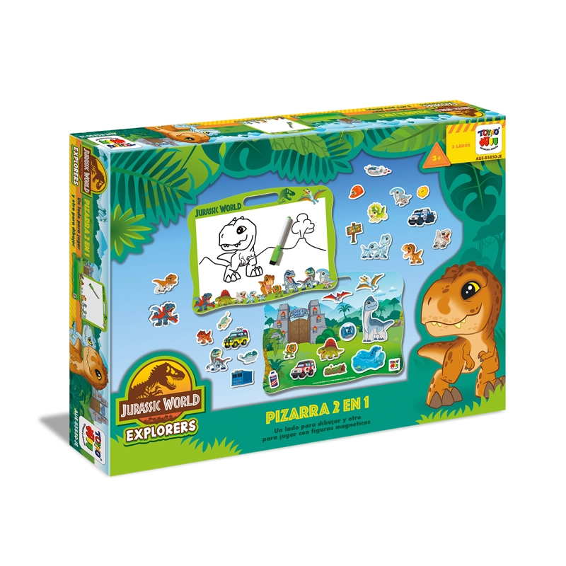 JUEGO EDUCATIVO PIZARRA 2 EN 1 - JURASSIC - 6