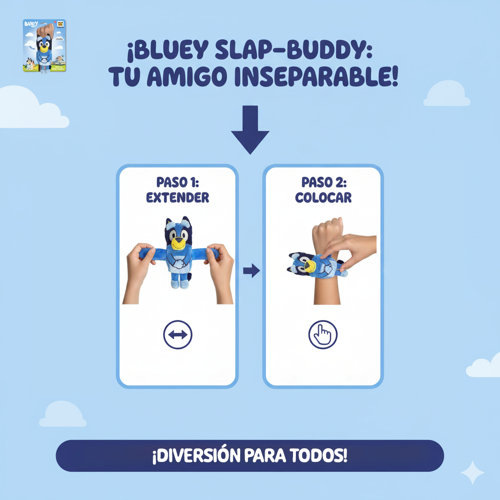 PELUCHE SLAP-BUDDY BLUEY - BLUEY - 8