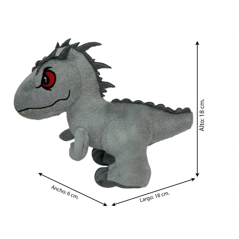 PELUCHE DINOSAURIO GRIS - JURASSIC - 7