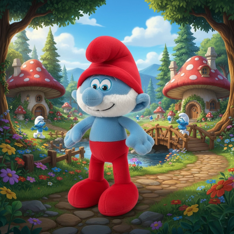 PELUCHE PAPA PITUFO - LOS PITUFOS - 2