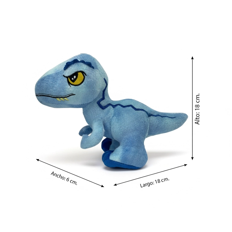 PELUCHE DINOSAURIO AZUL - JURASSIC - 8