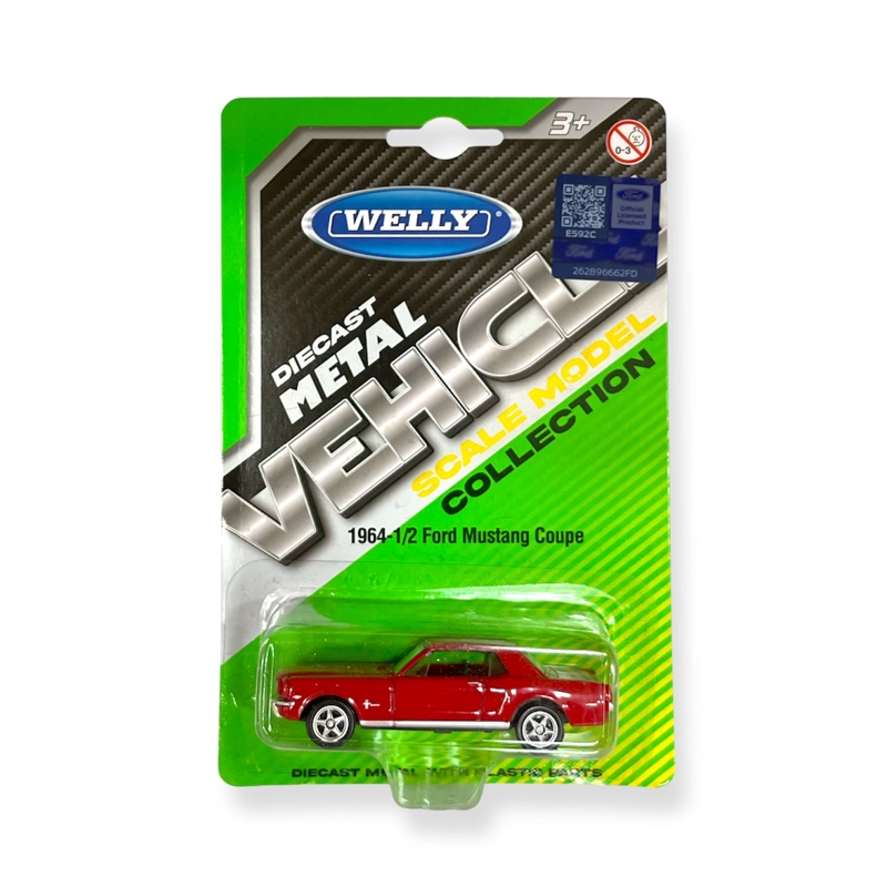 AUTO FORD MUSTANG COUPE 1964 ESCALA 1:60 - WELLY - 3