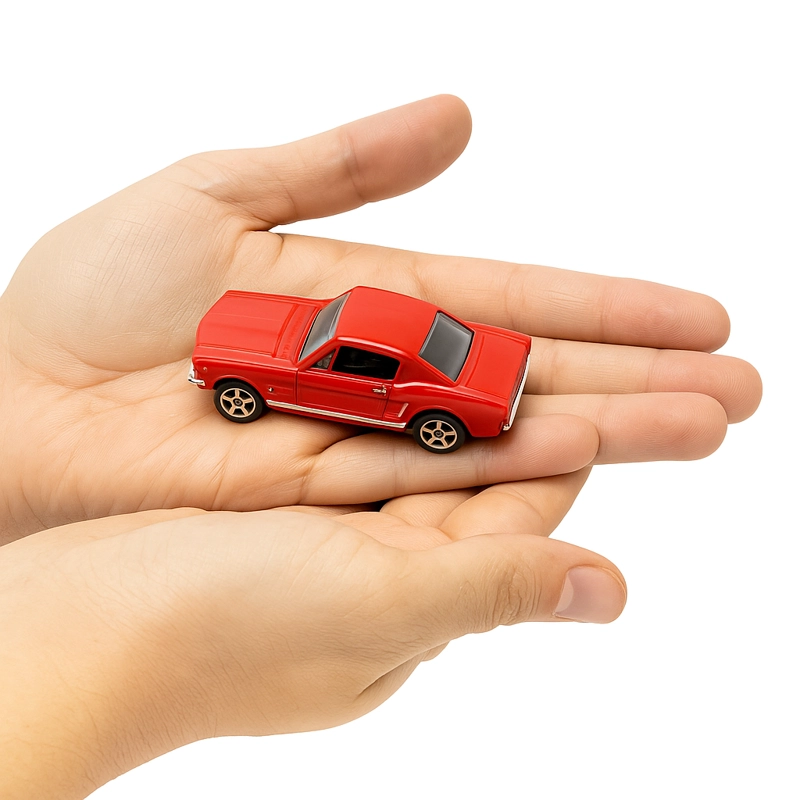 AUTO FORD MUSTANG COUPE 1964 ESCALA 1:60 - WELLY - 6