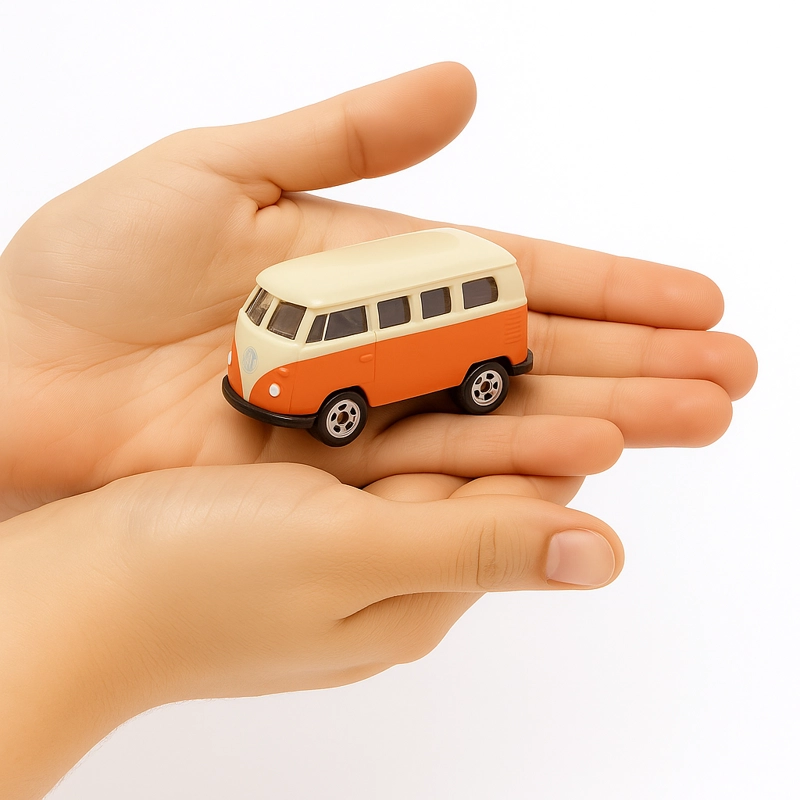 SUV VOLKSWAGEN T1 BUS ESCALA 1:60 - WELLY - 6