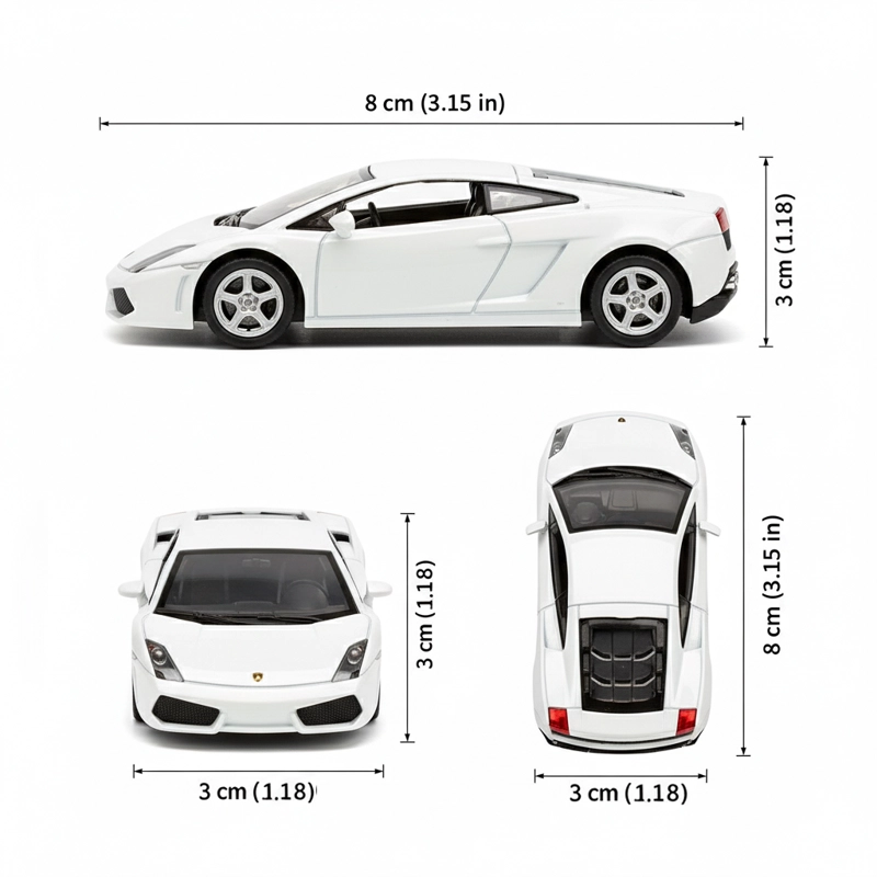 AUTO LAMBORGHINI GALLARDO LP560-4 ESCALA 1:60 - WELLY - 7