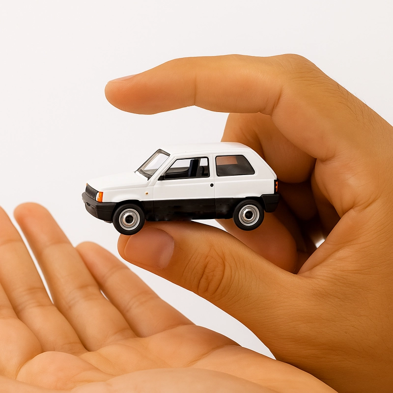 AUTO FIAT PANDA ESCALA 1:60 - WELLY - 2
