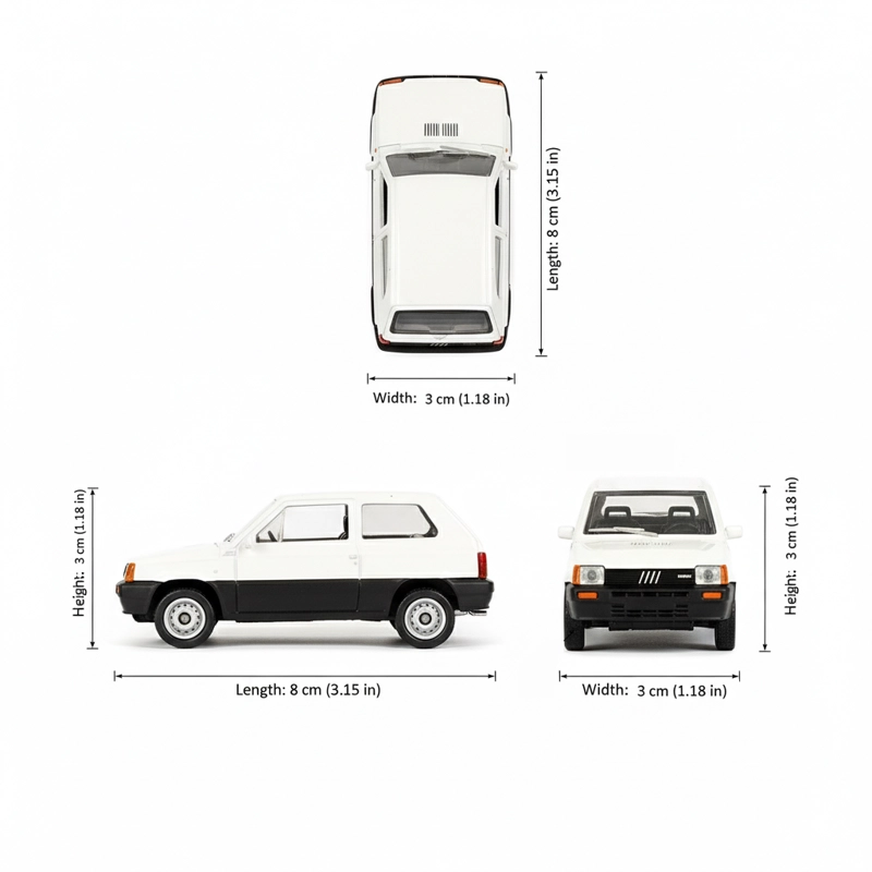 AUTO FIAT PANDA ESCALA 1:60 - WELLY - 4