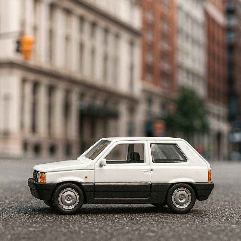 AUTO FIAT PANDA ESCALA 1:60 - WELLY - 5