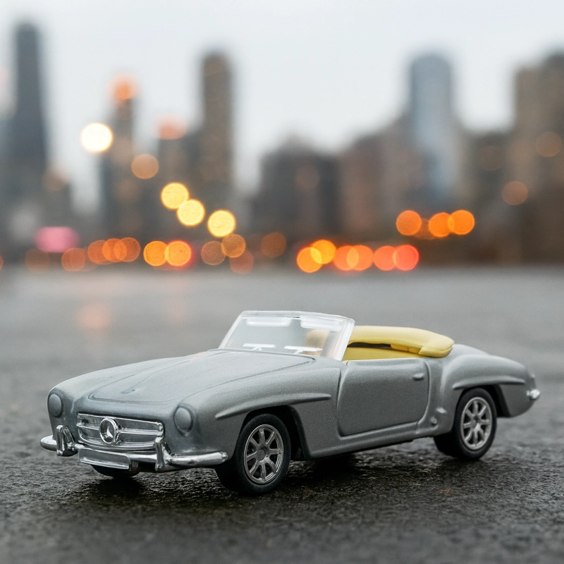 AUTO MERCEDES-BENZ 190 SL ESCALA 1:60 - WELLY - 5