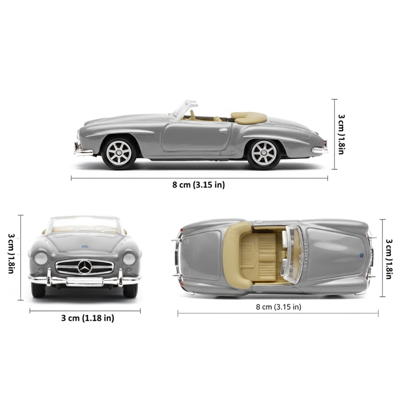 AUTO MERCEDES-BENZ 190 SL ESCALA 1:60 - WELLY - 7
