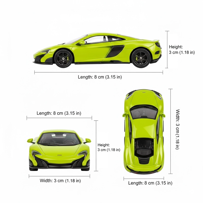 AUTO MCLAREN 675LT COUPE ESCALA 1:60 - WELLY - 7