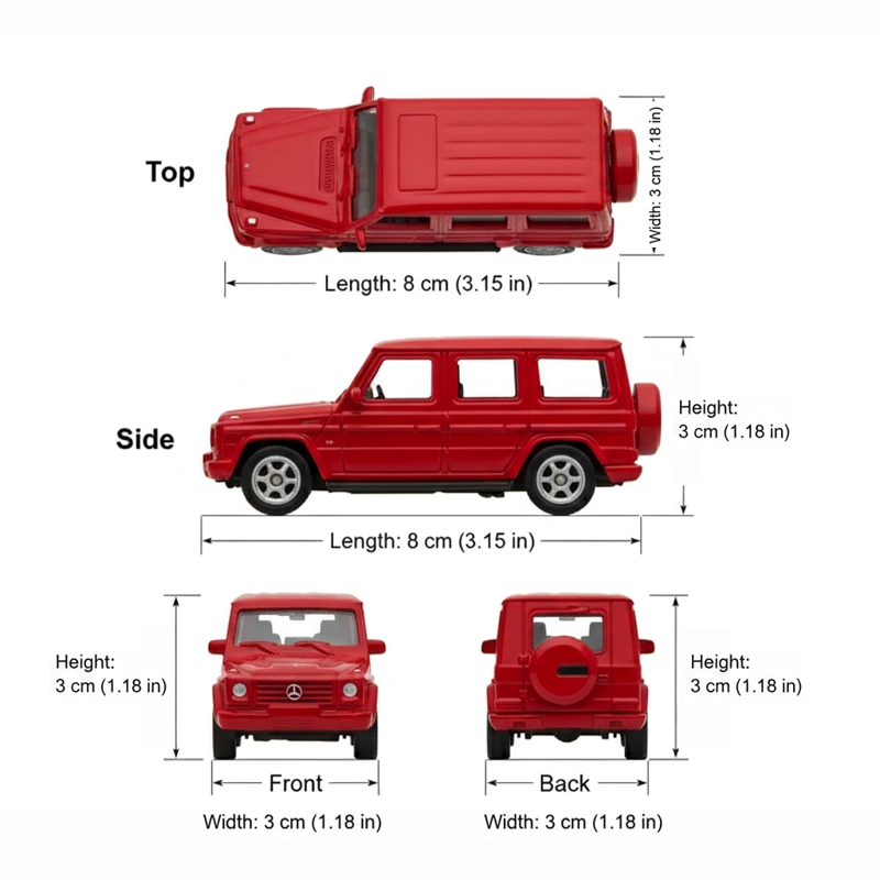 AUTO MERCEDES-BENZ G-CLASS ESCALA 1:60 - WELLY - 7