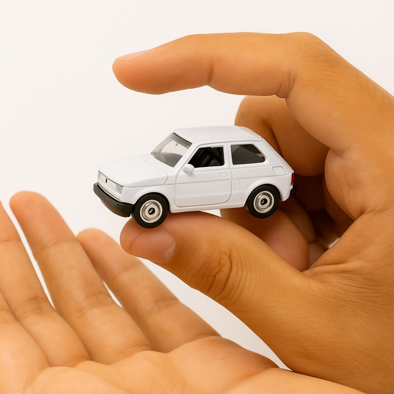 AUTO FIAT 126 ESCALA 1:60 - WELLY - 2