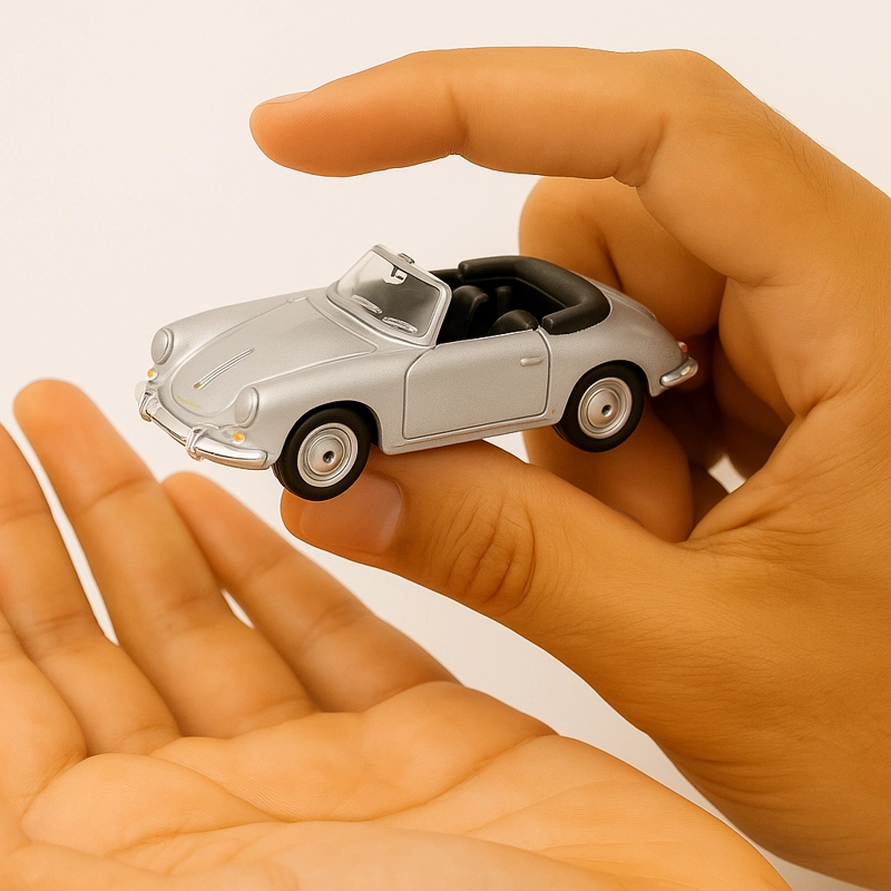 AUTO PORSCHE 356B ESCALA 1:60 - WELLY - 2