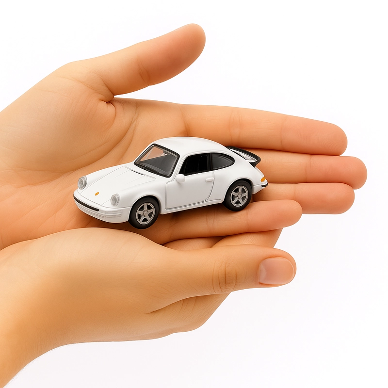 AUTO PORSCHE 911 TURBO ESCALA 1:60 - WELLY - 2