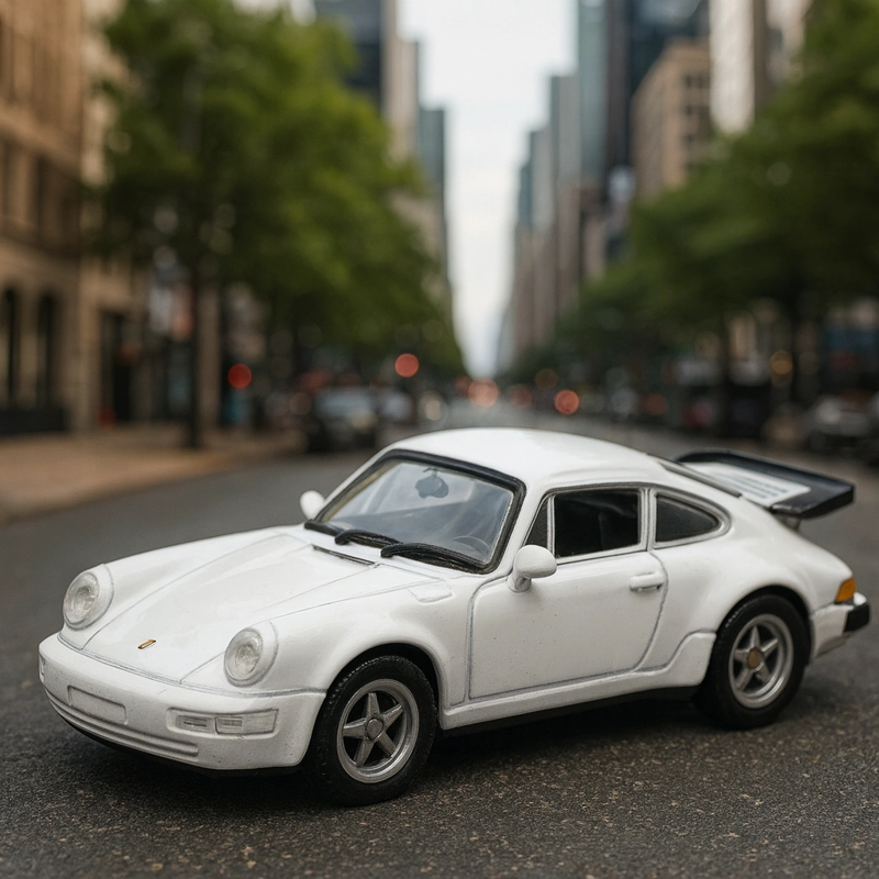AUTO PORSCHE 911 TURBO ESCALA 1:60 - WELLY - 5
