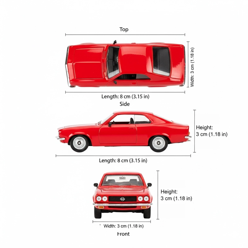AUTO OPEL MANTA ESCALA 1:60 - WELLY - 7