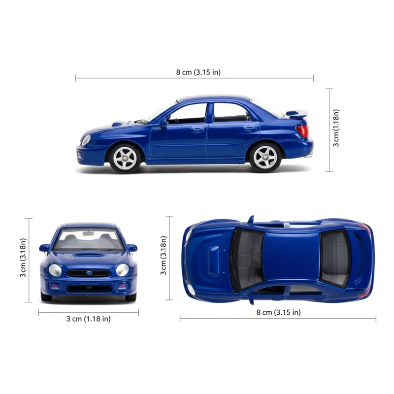 AUTO SUBARU IMPREZA WXR STI ESCALA 1:60 - WELLY - 7