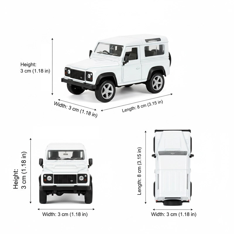 AUTO LAND ROVER DEFENDER ESCALA 1:60 - WELLY - 7