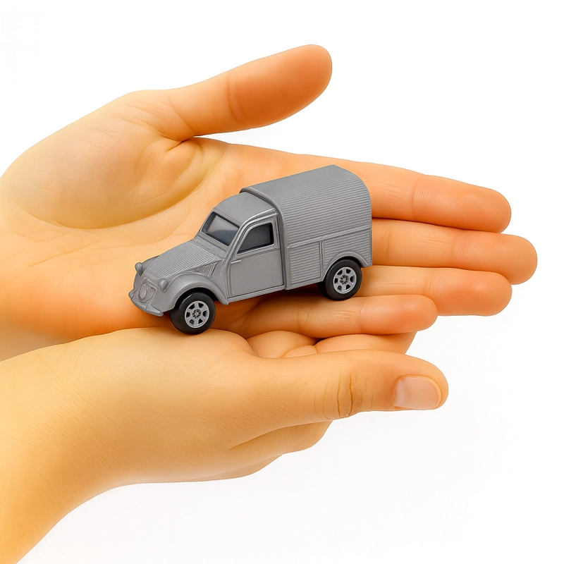 AUTO CITROEN 2CV FOURGONNETTE ESCALA 1:60 - WELLY - 2