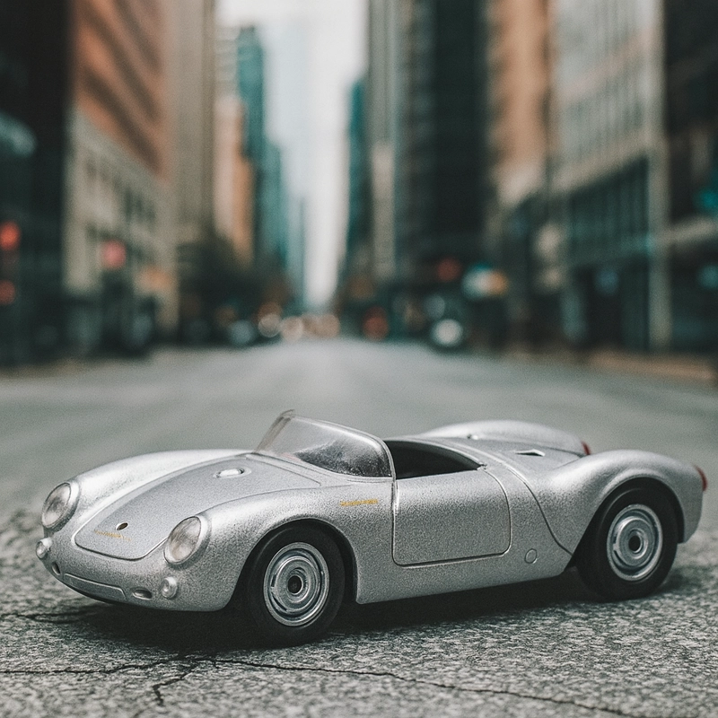 AUTO PORSCHE 550 SPYDER ESCALA 1:60 - WELLY - 5