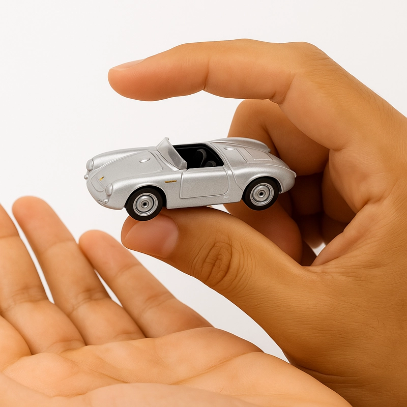 AUTO PORSCHE 550 SPYDER ESCALA 1:60 - WELLY - 6
