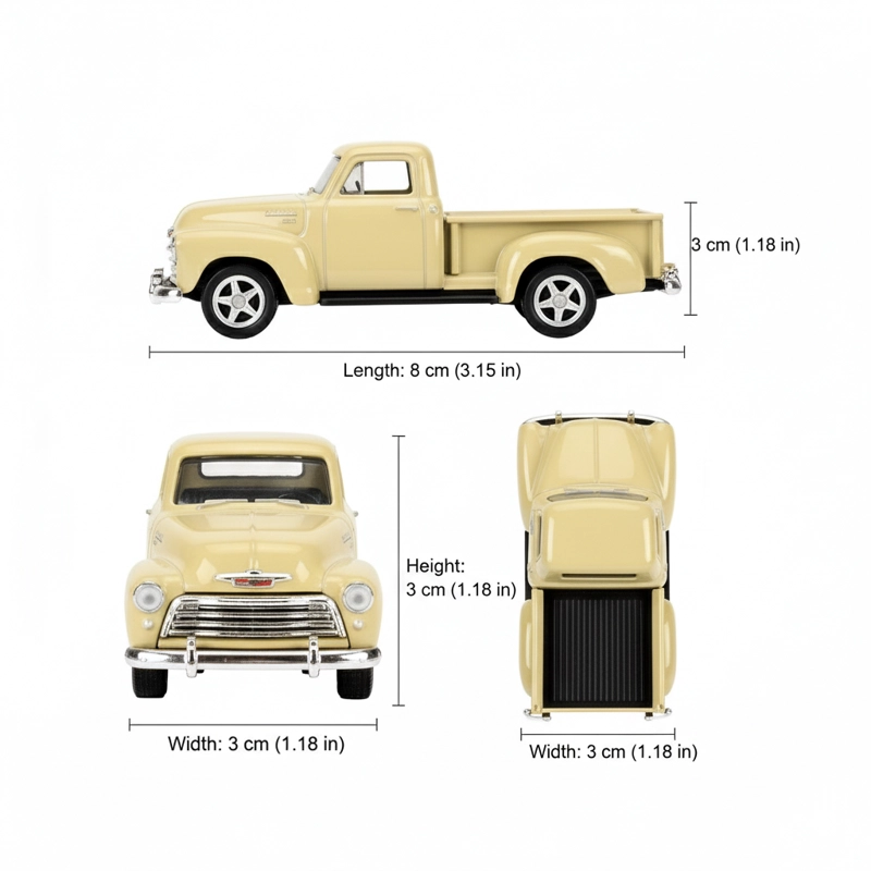 SUV CHEVROLET 3100 PICK UP ESCALA 1:60 - WELLY - 4