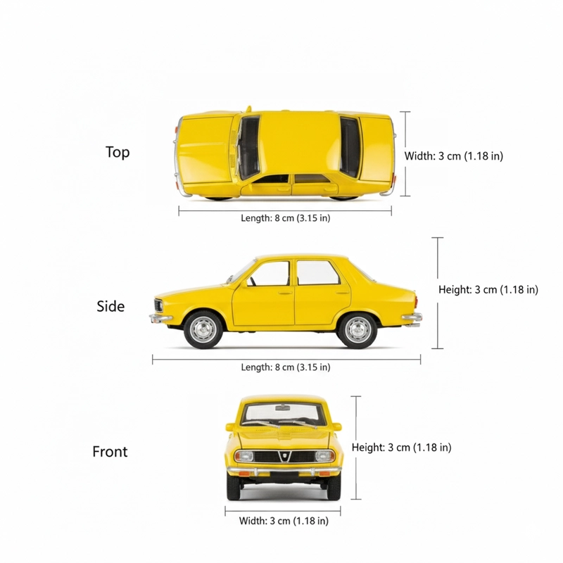 AUTO DACIA 1300 ESCALA 1:60 - WELLY - 4