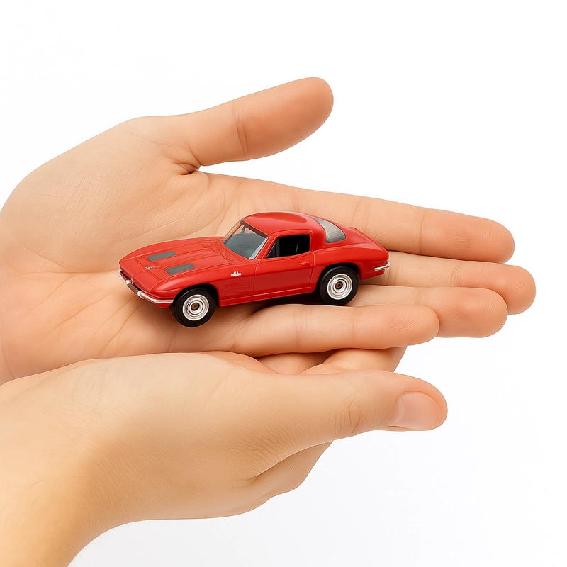 AUTO CHEVROLET CORVETTE 1963 ESCALA 1:60 - WELLY - 6