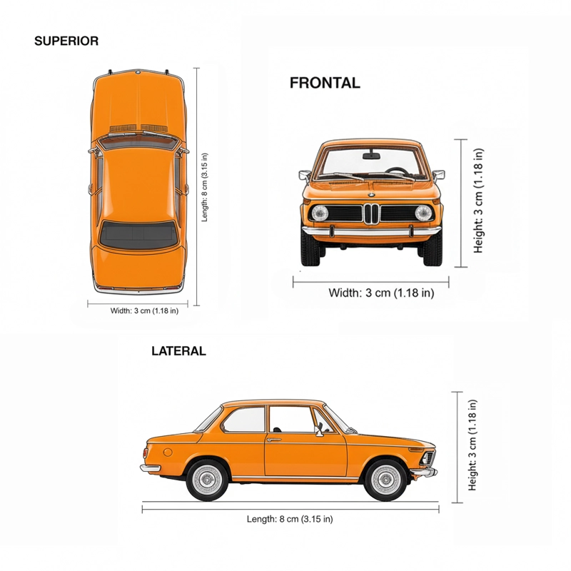 AUTO BMW 2002TI ESCALA 1:60 - WELLY - 7