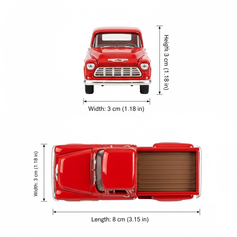 AUTO CHEVROLET STEPSIDE ESCALA 1:60 - WELLY - 7