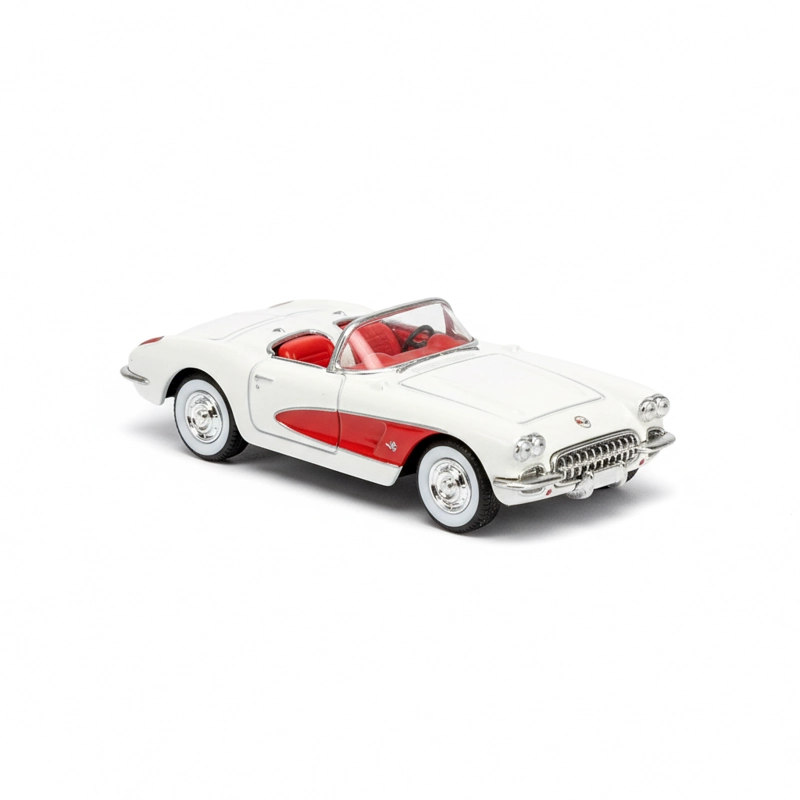 AUTO CHEVROLET CORVETTE 1957 ESCALA 1:60 - WELLY - 1