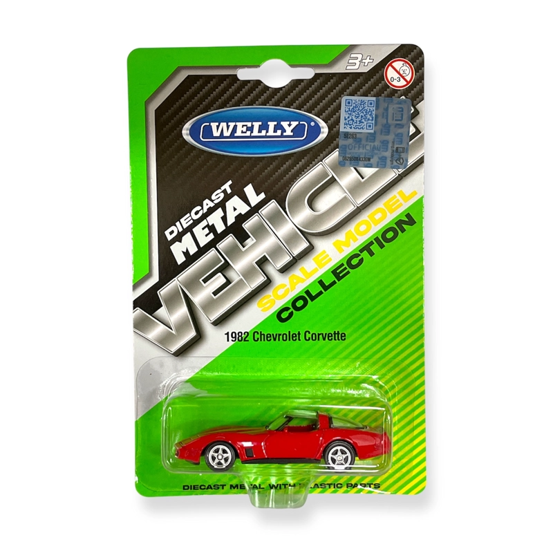 AUTO CHEVROLET CORVETTE ESCALA 1:60 - WELLY - 3