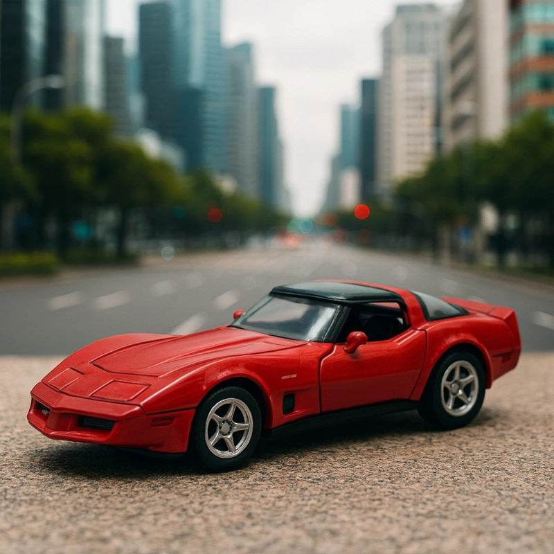 AUTO CHEVROLET CORVETTE ESCALA 1:60 - WELLY - 5