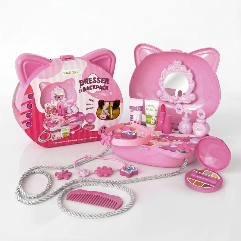 CARTERA INFANTIL DE GATA + ACCESORIOS DE BELLEZA – TOYNG - 1