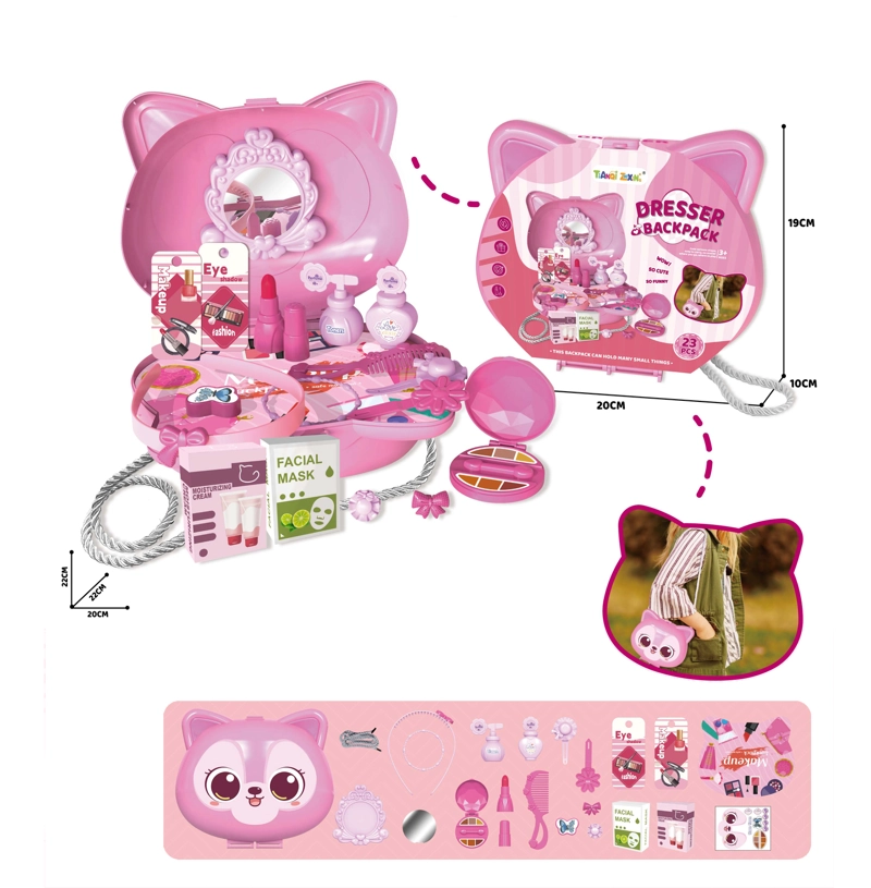 CARTERA INFANTIL DE GATA + ACCESORIOS DE BELLEZA – TOYNG - 5