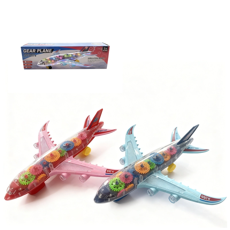 AVION TRANSPARENTE CON LUCES Y MUSICA – TOYNG - 4