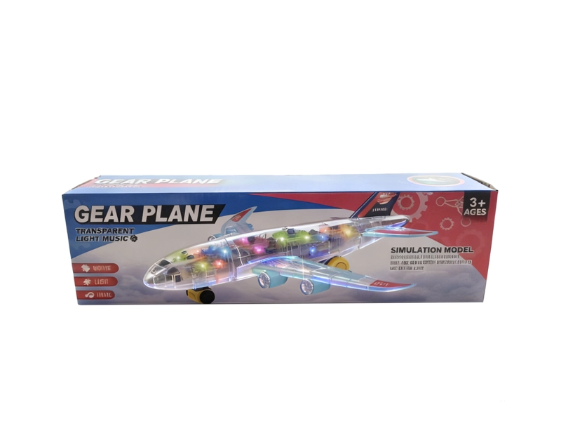 AVION TRANSPARENTE CON LUCES Y MUSICA – TOYNG - 6