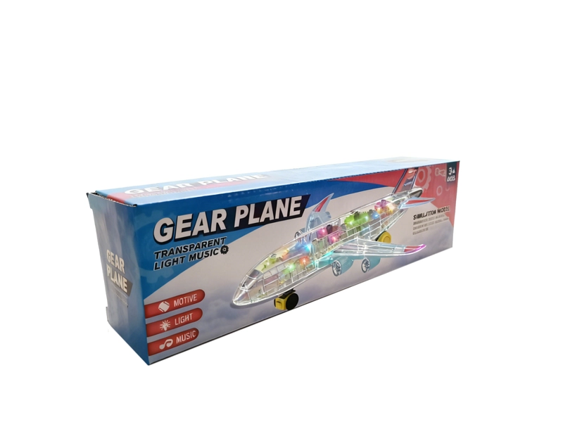 AVION TRANSPARENTE CON LUCES Y MUSICA – TOYNG - 7