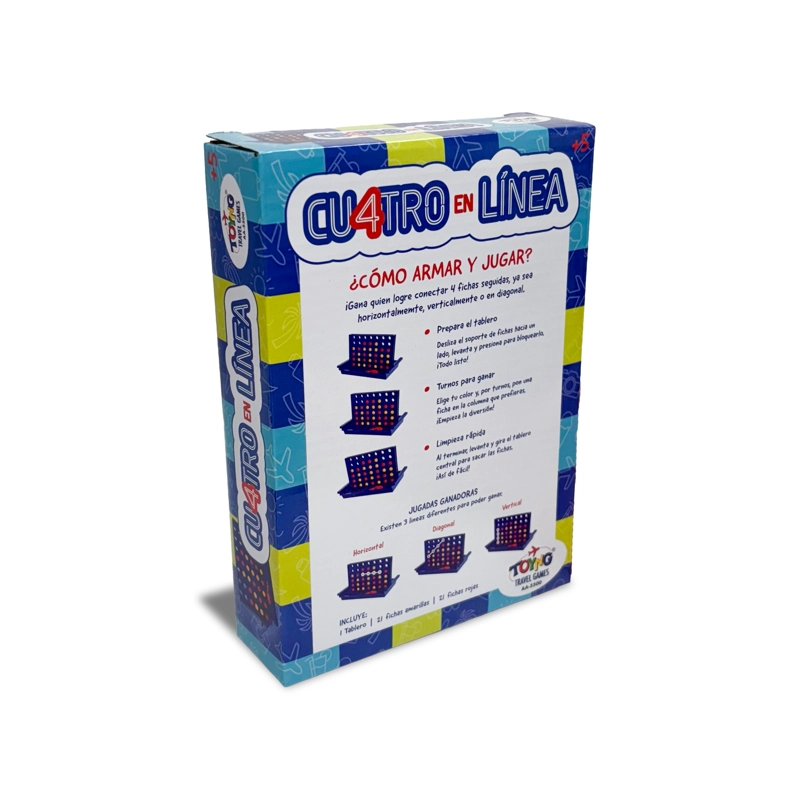 JUEGO DE MESA TRAVEL GAME 4 LINEA – TOYNG - 4
