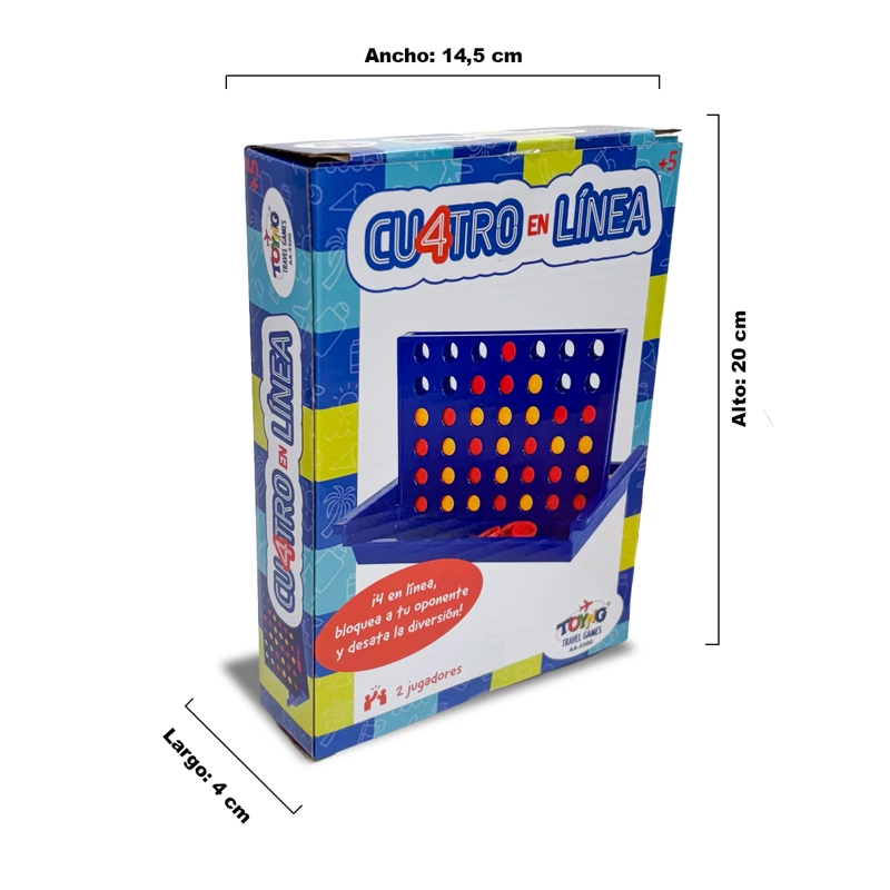 JUEGO DE MESA TRAVEL GAME 4 LINEA – TOYNG - 6