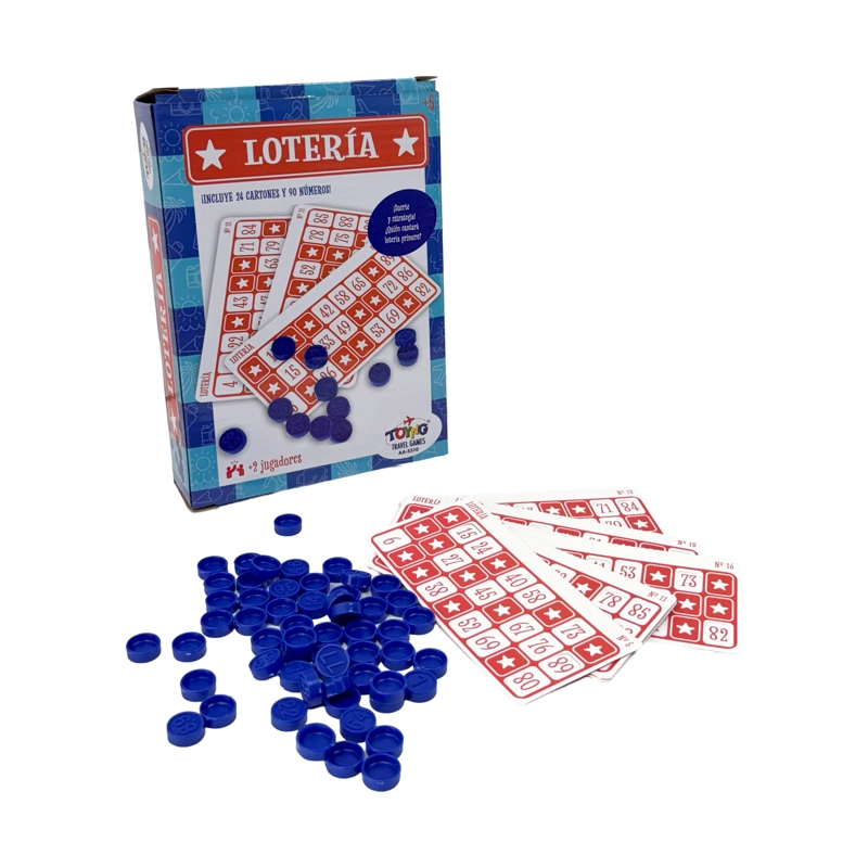 UEGO DE MESA TRAVEL GAME 24 CARTONES CON FICHAS – TOYNG - 1