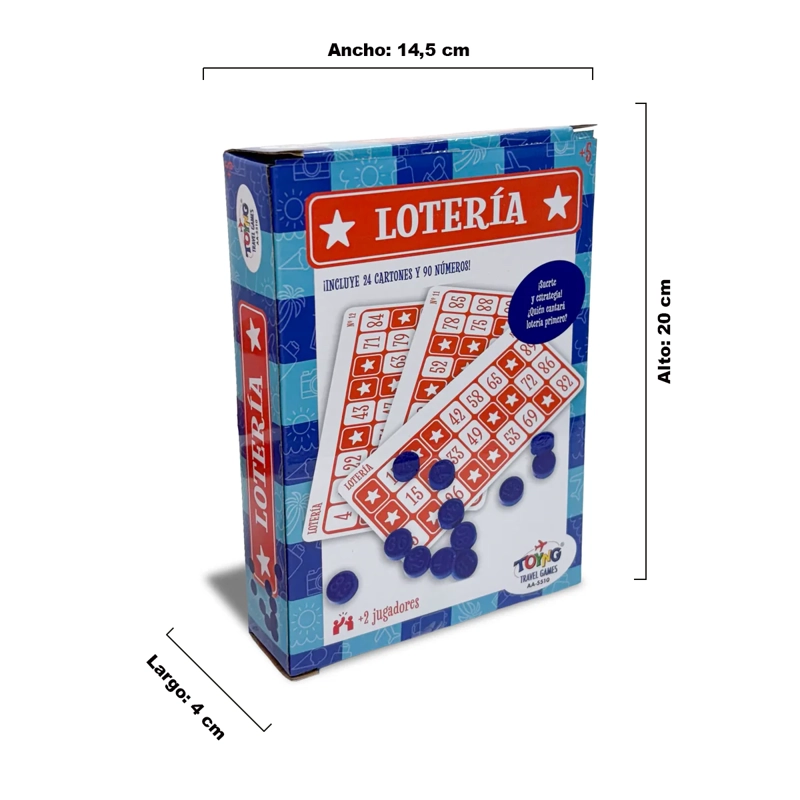 UEGO DE MESA TRAVEL GAME 24 CARTONES CON FICHAS – TOYNG - 6
