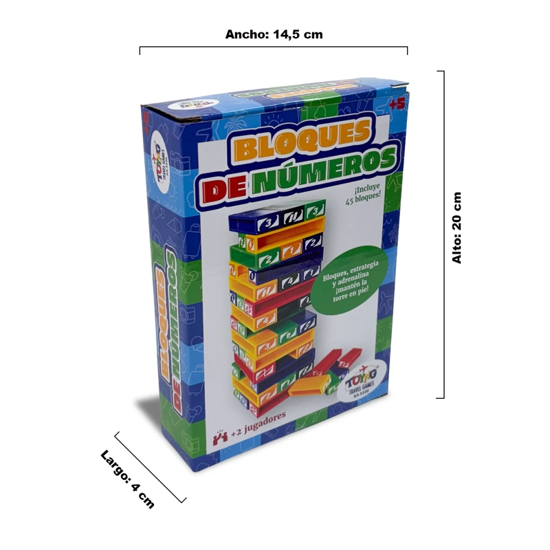 JUEGO DE MESA TRAVEL GAME BLOQUES DE NUMEROS – TOYNG - 5