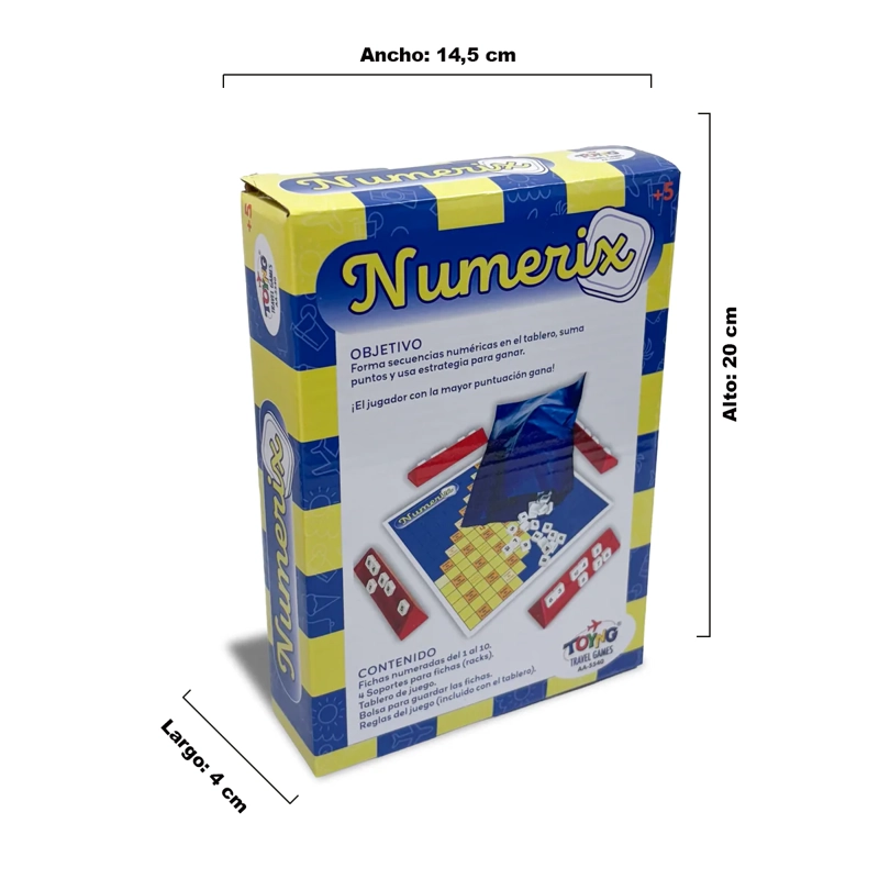 JUEGO DE MESA TRAVEL GAME NUMERIX – TOYNG - 5