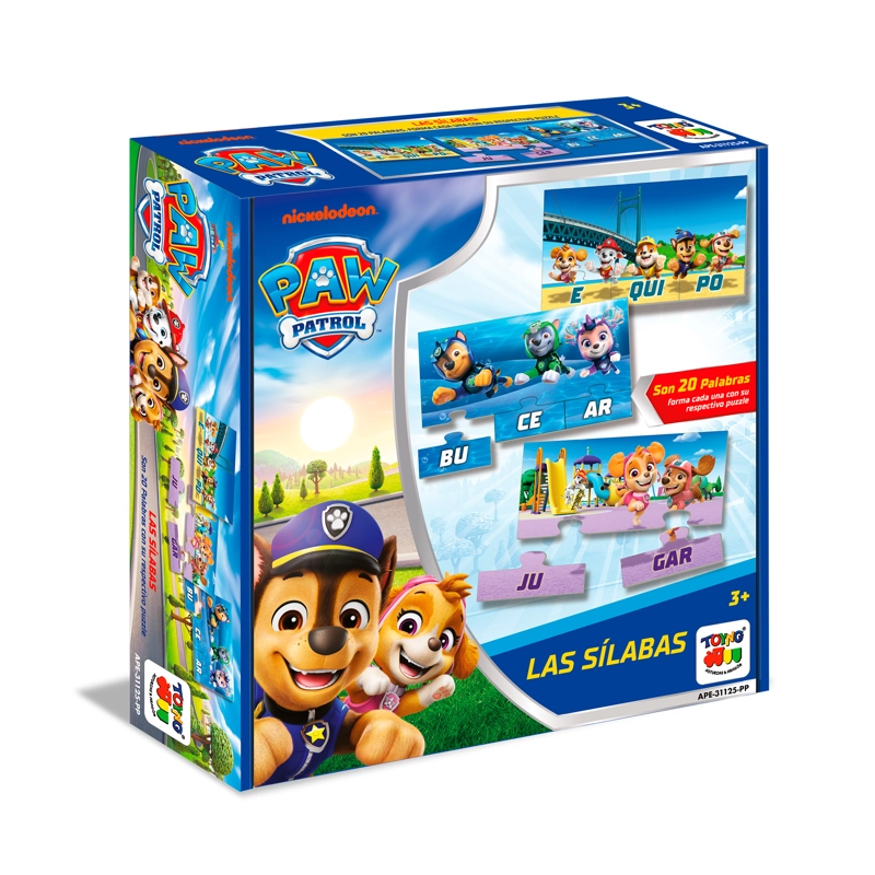 JUEGO DE MESA SEPARANDO SILABAS - PAW PATROL - 4