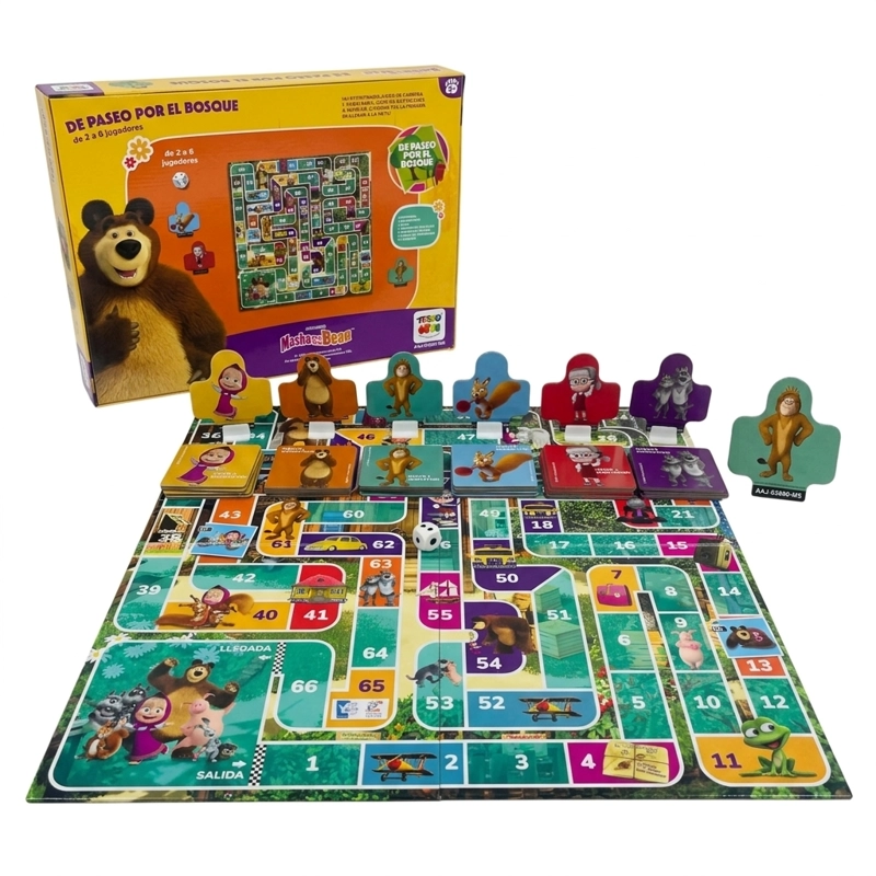 JUEGO DE MESA PASEO POR EL BOSQUE - MASHA Y EL OSO - 1