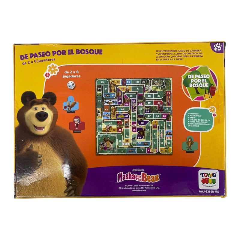 JUEGO DE MESA PASEO POR EL BOSQUE - MASHA Y EL OSO - 6