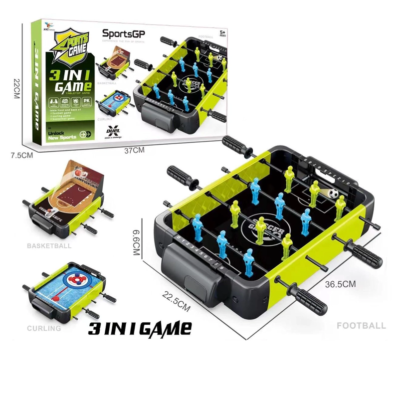 JUGUETE 3 EN 1 TACA TACA, BASKETBAL Y CURLING - TOYNG - 1