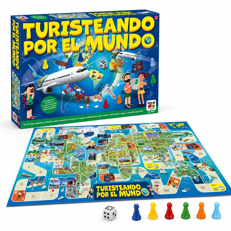 JUEGO DE MESA TURISTEANDO MUNDO - TOYNG - 1